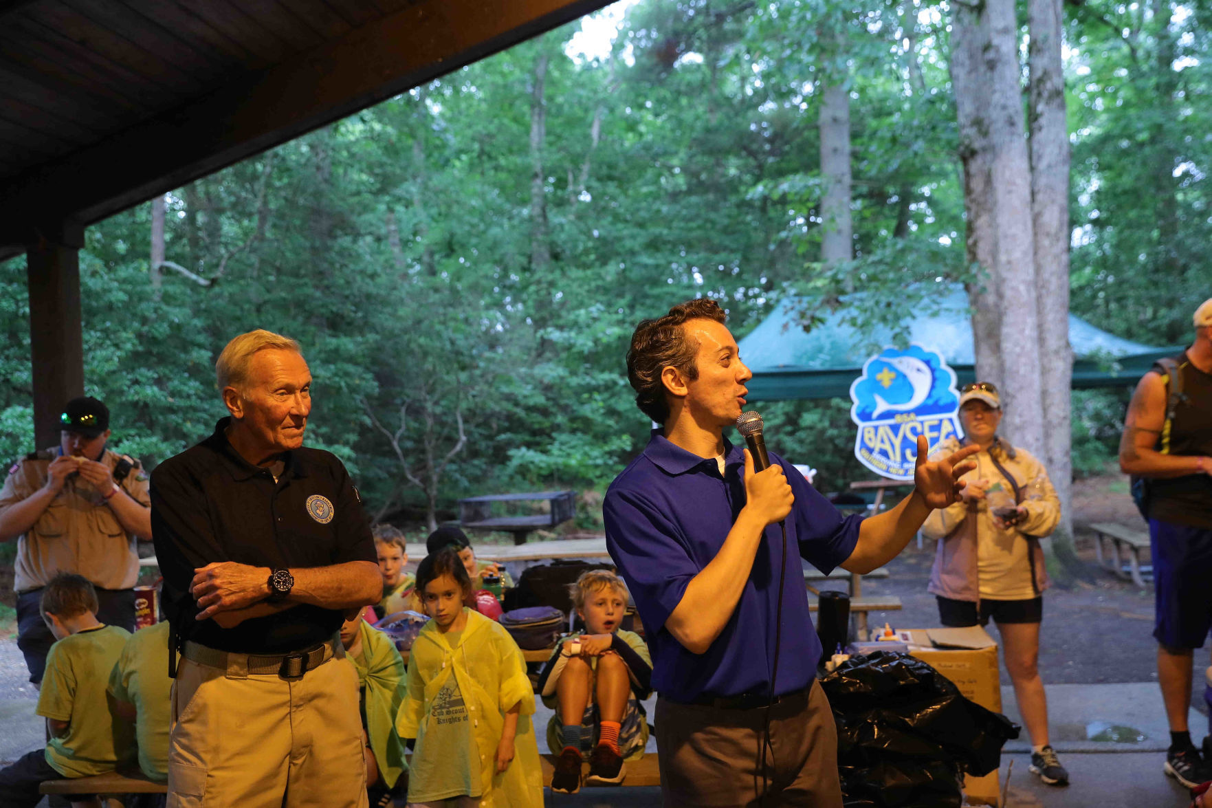 Joe Martucci conducted a safety and weather for Boy Scout troops